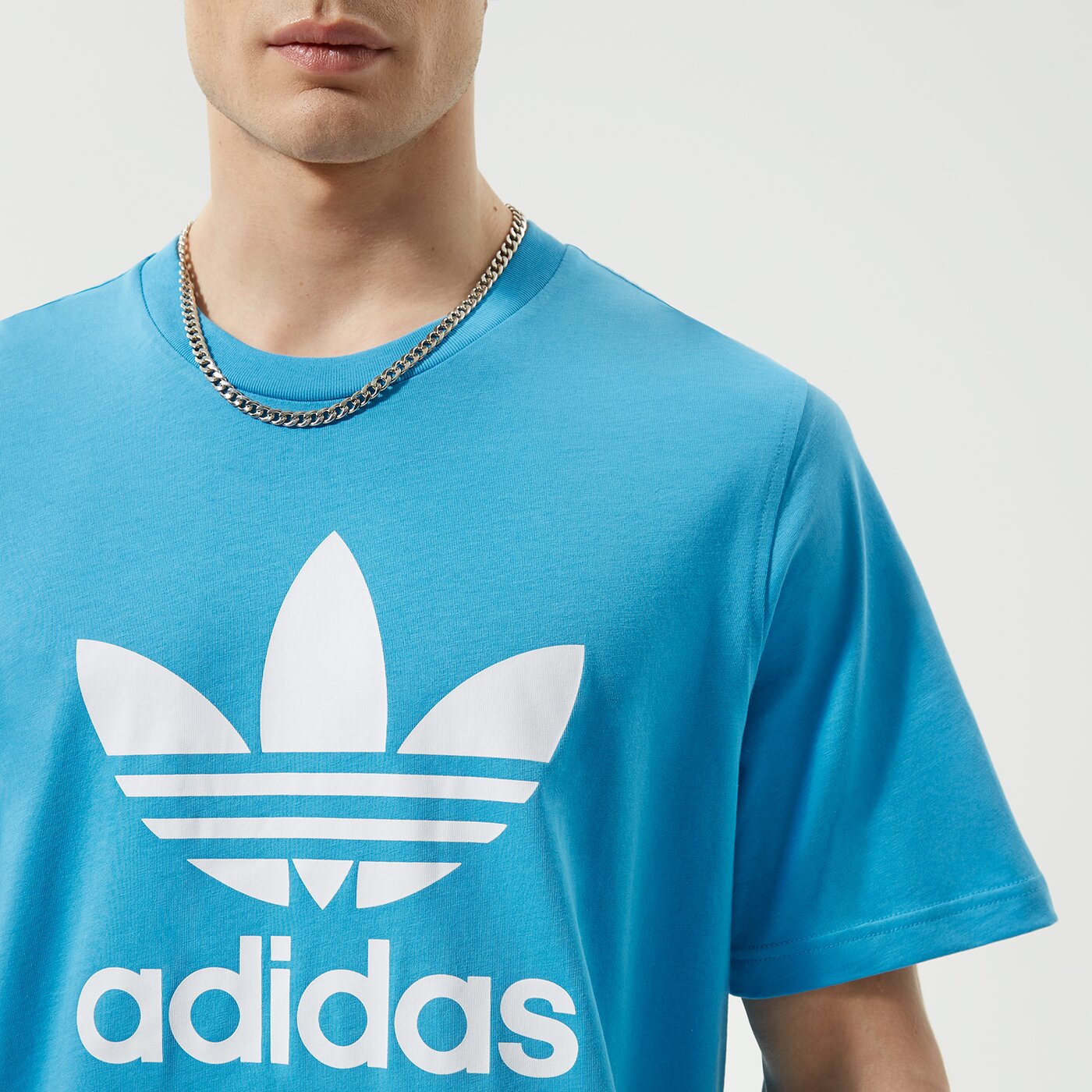 Мъжка тениска ADIDAS ТЕНИСКА TREFOIL he9513 цвят син