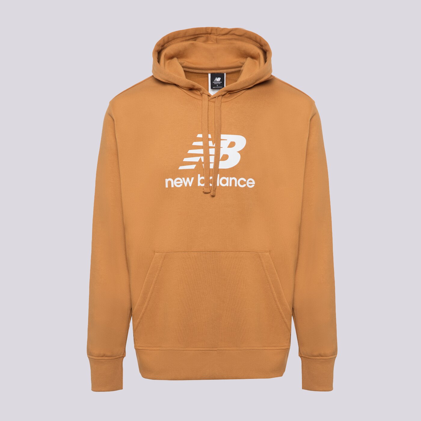 Мъжки суичър NEW BALANCE СУИТЧЪР С КАЧУЛКА ESSENTIALS STACKED mt31537tob цвят кафяв