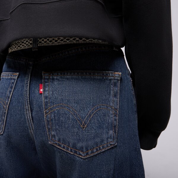 Дамски панталони LEVI'S ПАНТАЛОНИ CINCH BARREL DARK INDIGO WORN IN 003v5-0001 цвят тъмносин