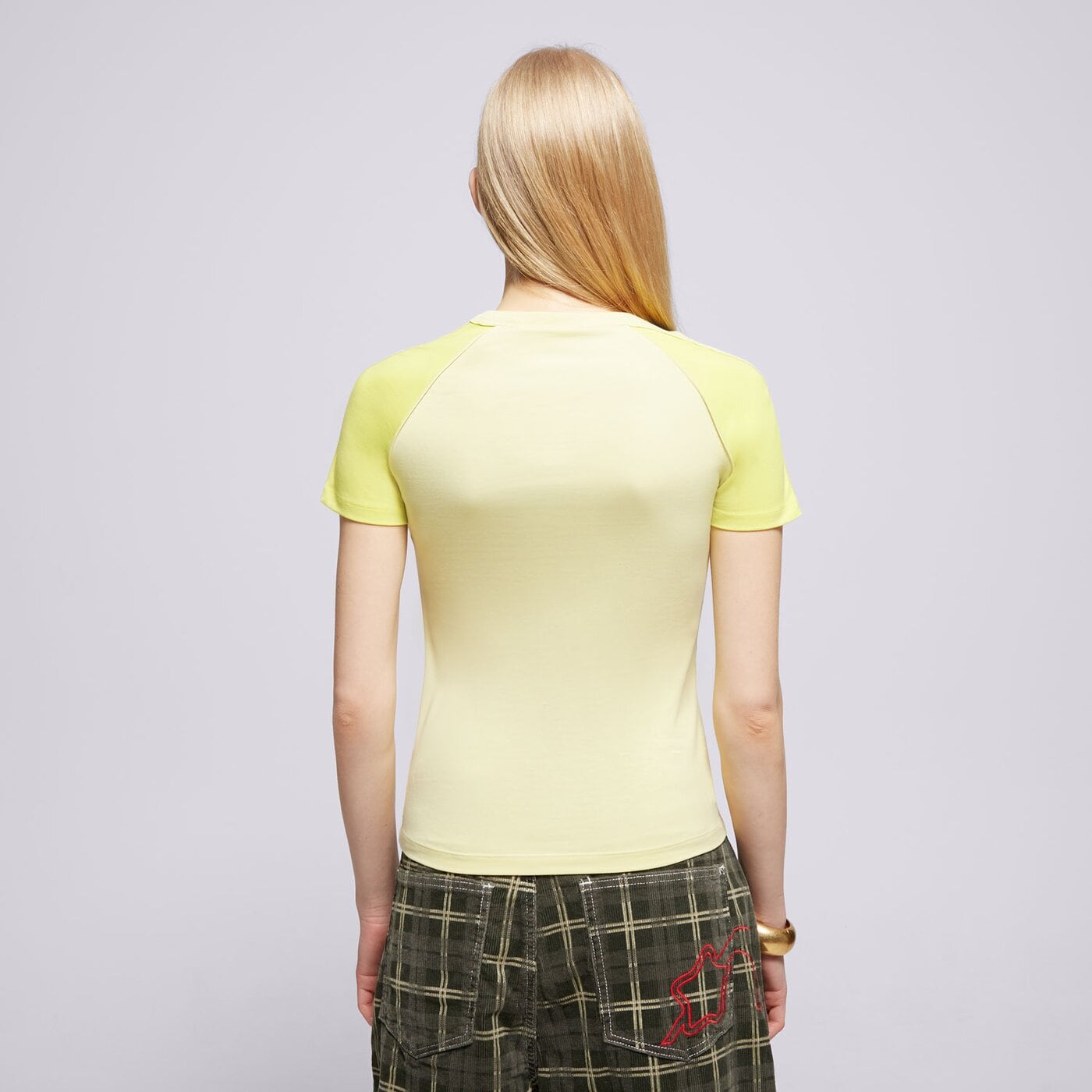 Дамска тениска ADIDAS ТЕНИСКА 3S SLIM TEE jc6679 цвят жълт