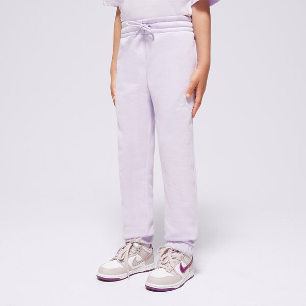 Детски панталони JORDAN ПАНТАЛОНИ ICON PLAY FLC PANT GIRL 45c696-p36 цвят виолетов