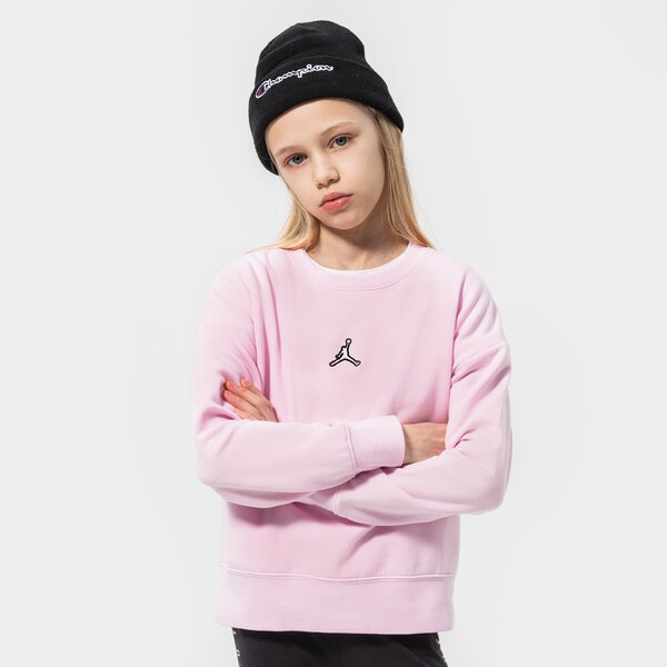 Детски суичър JORDAN СУИТЧЪР ESSENTIALS CREW GIRL 45a859-a9y цвят розов