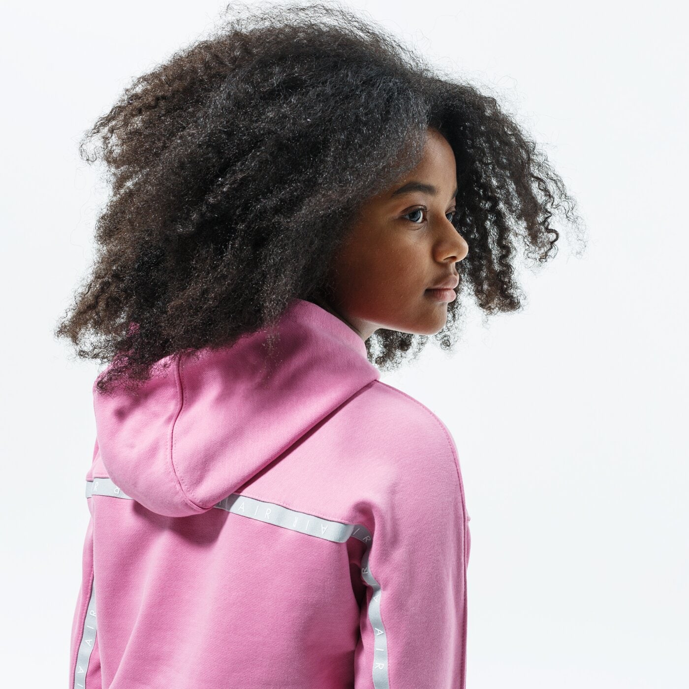 Детски суичър NIKE СУИТЧЪР С КАЧУЛКА AIR cj7413-693 цвят розов