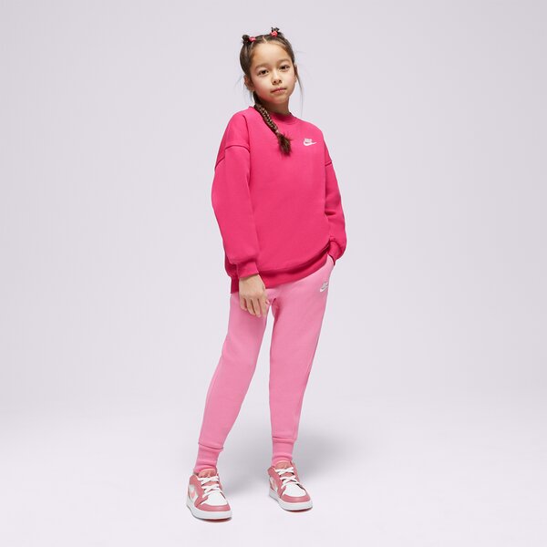 Детски суичър NIKE СУИТЧЪР G NSW CLUB FLC OVRSZD LBR GIRL fd2923-615 цвят розов