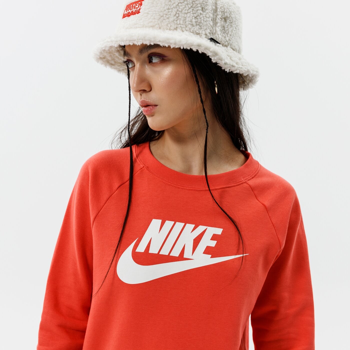 Дамски суичър NIKE СУИТЧЪР SPORTSWEAR ESSENTIAL bv4112-814 цвят оранжев