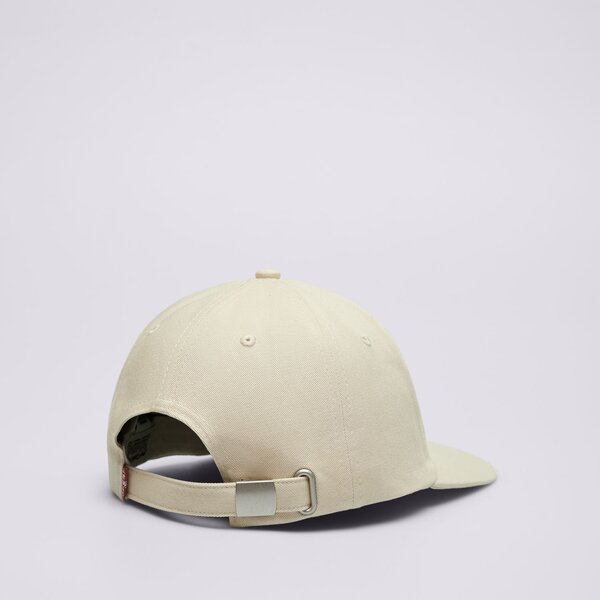 Дамска шапка с козирка LEVI'S ШАПКА LAZY GIRL LOGO CAP  000ag-0002 цвят бежов