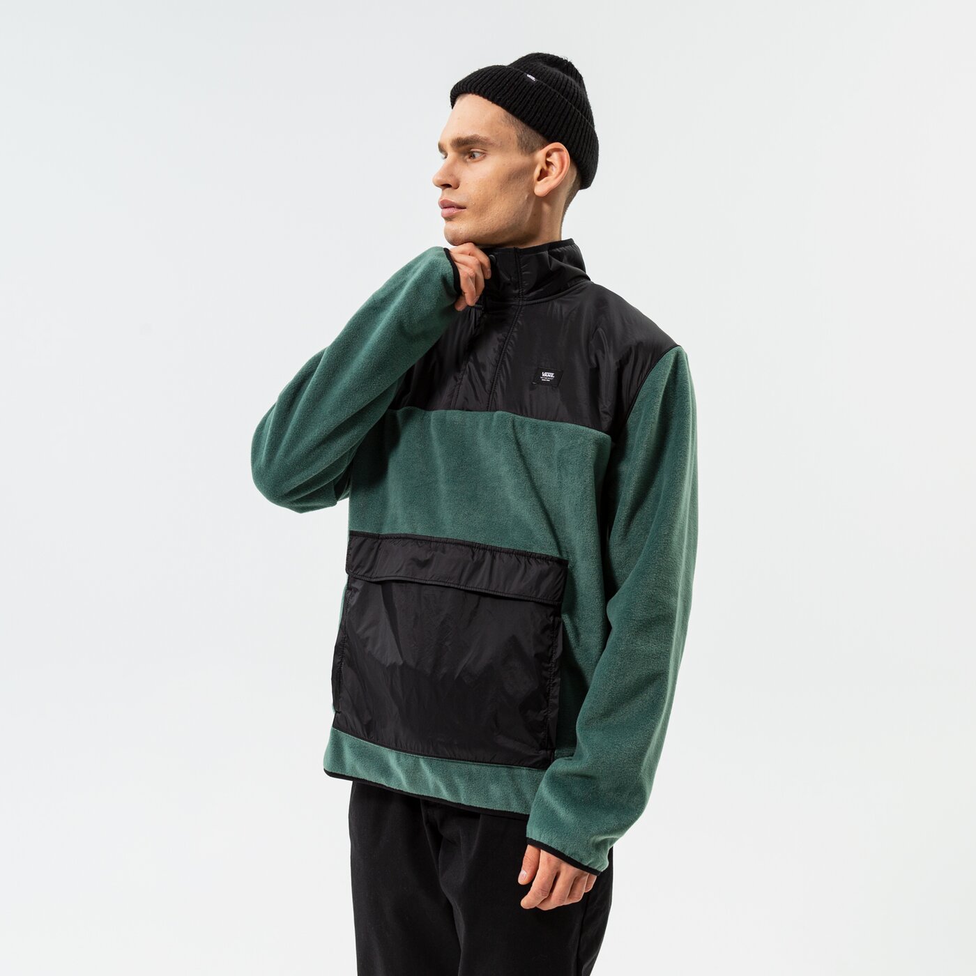 Мъжки суичър VANS СУИТЧЪР MAMMOTH PO DUCK vn0a7s86q7m1 цвят зелен