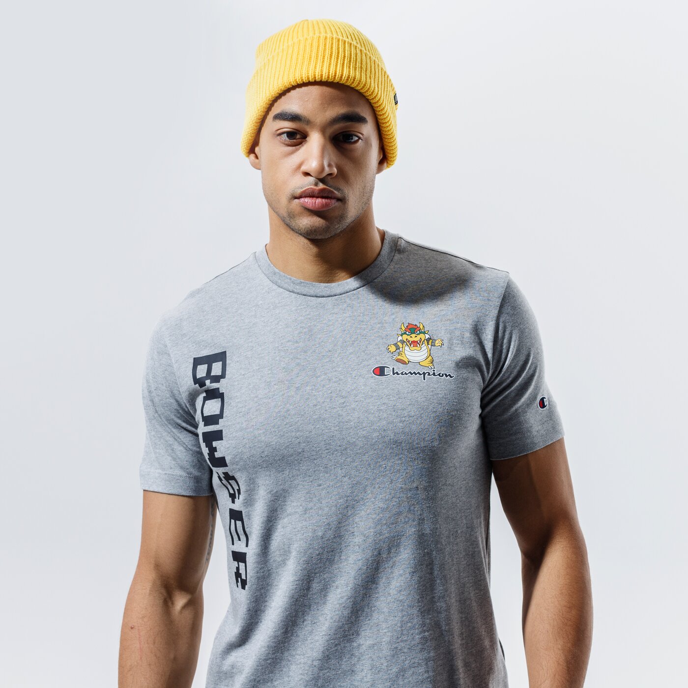 Мъжка тениска CHAMPION ТЕНИСКА CREWNECK ТЕНИСКА 216871em006 цвят сив