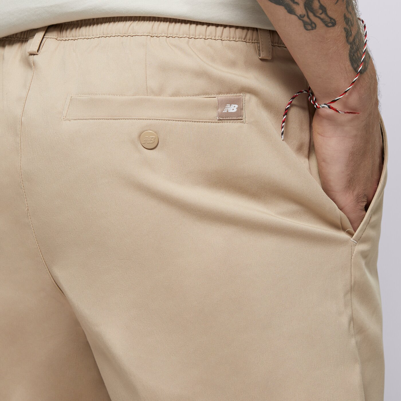 Мъжки къси панталони NEW BALANCE ШОРТИ ATHLETICS STANDARD SHORT 7" ms51583sot цвят бежов