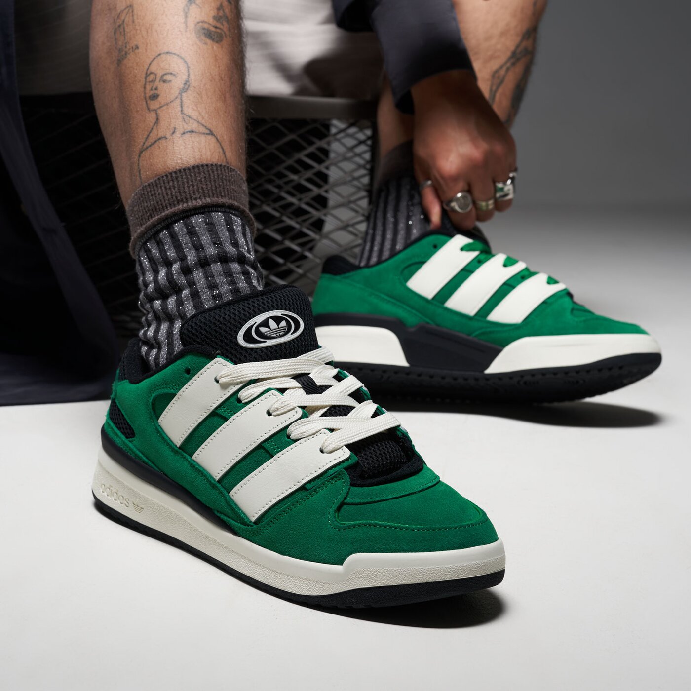 Мъжки маратонки ADIDAS FORUM2000 ji3279 цвят зелен