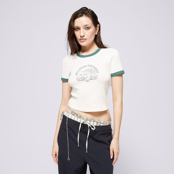 Дамска тениска LEVI'S ТЕНИСКА GRAPHIC MINI RINGER NEUTRALS a3523-0088 цвят бял