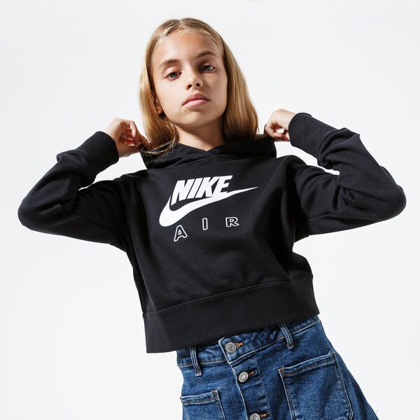 Детски суичър NIKE СУИТЧЪР С КАЧУЛКА AIR cz6234-010 цвят черен