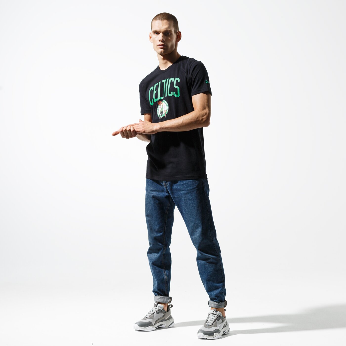 Мъжка тениска NEW ERA ТЕНИСКА SS TEAM LOGO CELTICS BOSTON CELTICS BLK 11546157 цвят черен