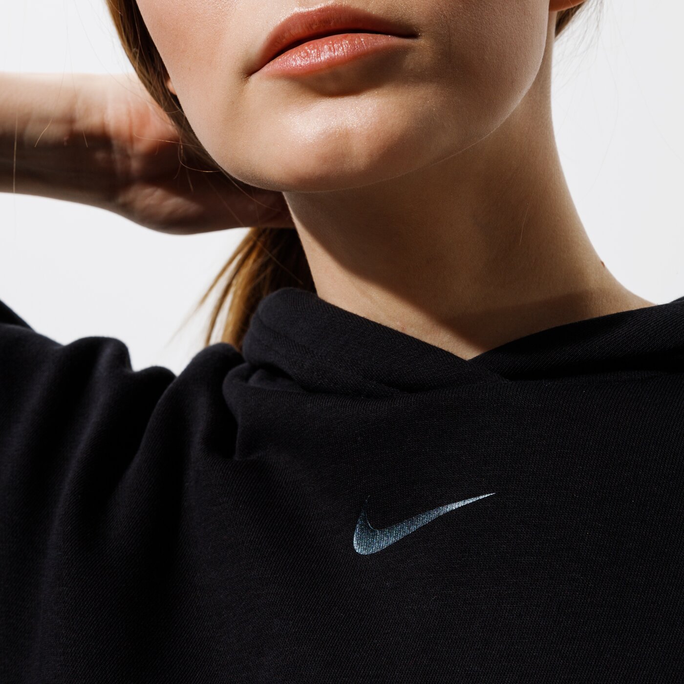 Дамски суичър NIKE СУИТЧЪР С КАЧУЛКА W NSW ICN CLSH SS HOODIE FT cz9332-010 цвят черен