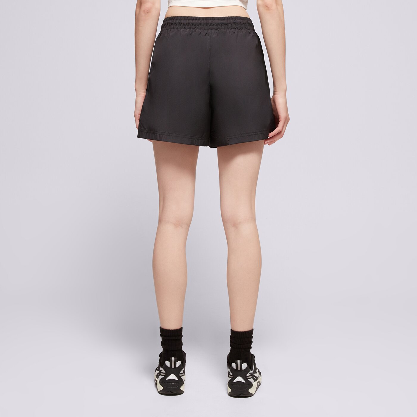 Дамски къси панталони NIKE ШОРТИ W NSW MR ESSNTL WVN SHORT fv7557-010 цвят черен