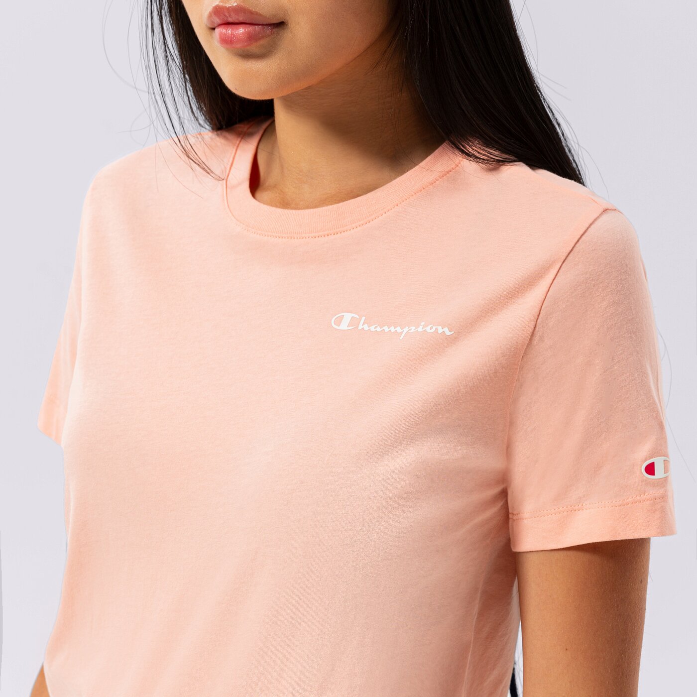 Дамска тениска CHAMPION ТЕНИСКА CREWNECK ТЕНИСКА 114912ps012 цвят розов