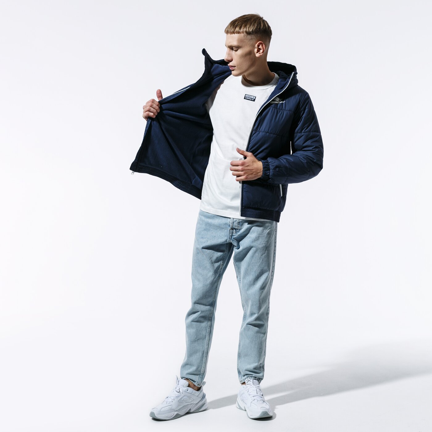 Мъжко зимно яке NIKE ЯКЕ ЗИМНО M NSW SYN FILL JKT HD FZ bv4683-452 цвят тъмносин