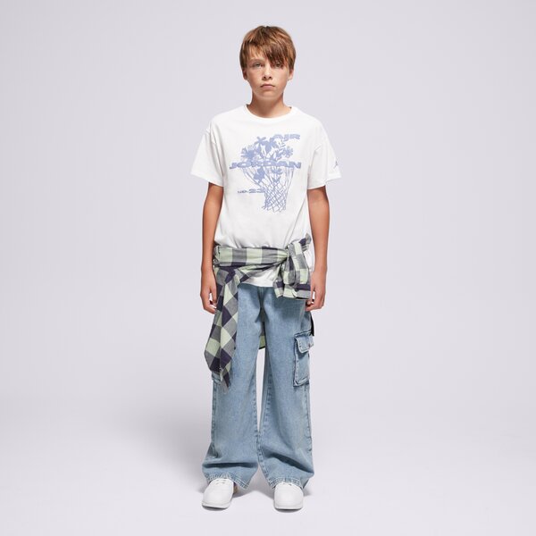 Детска тениска JORDAN ТЕНИСКА JDG JORDAN 23 FLOWERS SS TEE GIRL 45f165-001 цвят бял