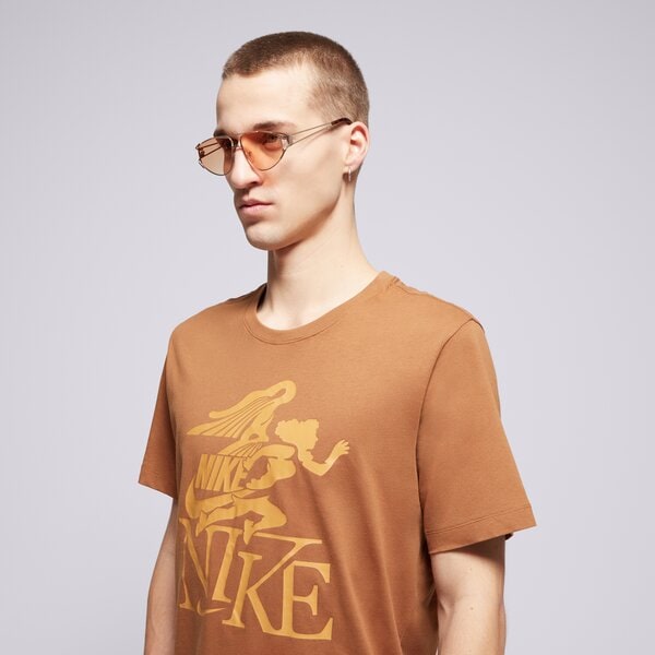 Мъжка тениска NIKE ТЕНИСКА M NSW TEE CLUB SSNL LBR fz7985-281 цвят кафяв