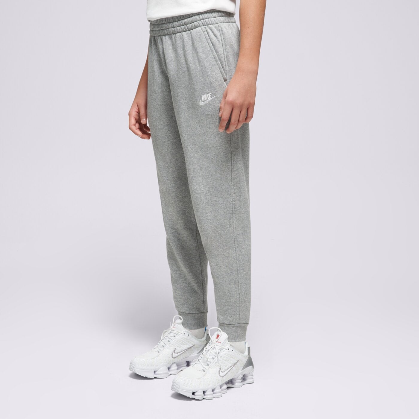 Детски панталони NIKE ПАНТАЛОНИ K NSW CLUB FLC JGGR LBR BOY fd3008-063 цвят сив