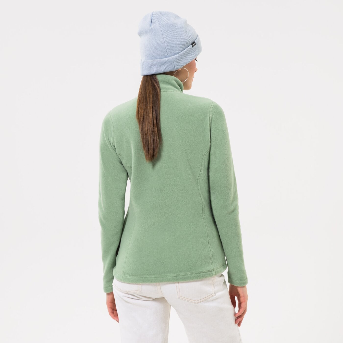 Дамски суичър HELLY HANSEN ПОЛАР W DAYBREAKER 1/2 ZIP FLEECE 50845406 цвят зелен