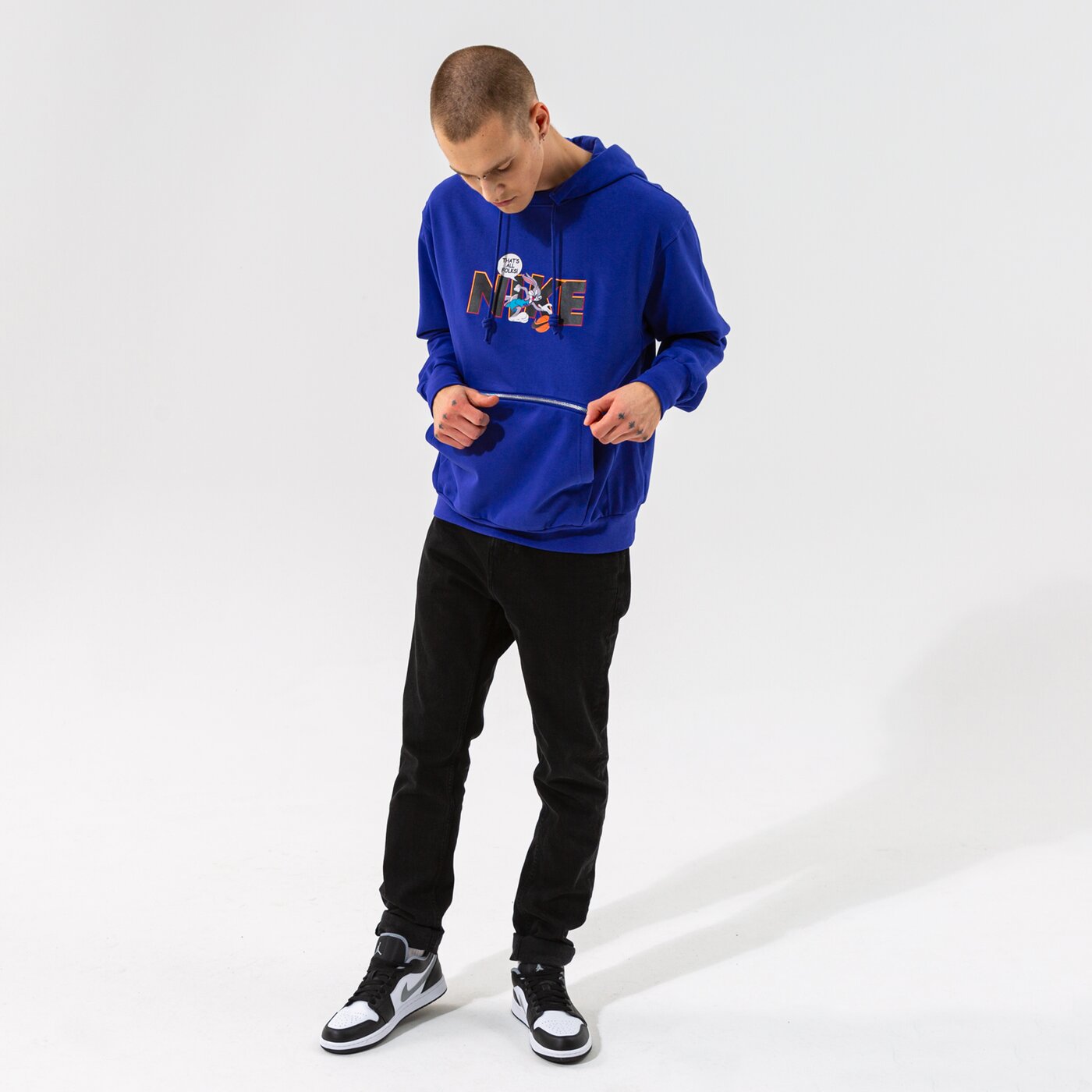 Мъжки суичър NIKE СУИТЧЪР С КАЧУЛКА M NK DF STD ISS HOODIE PO TS NBA dj3889-471 цвят тъмносин