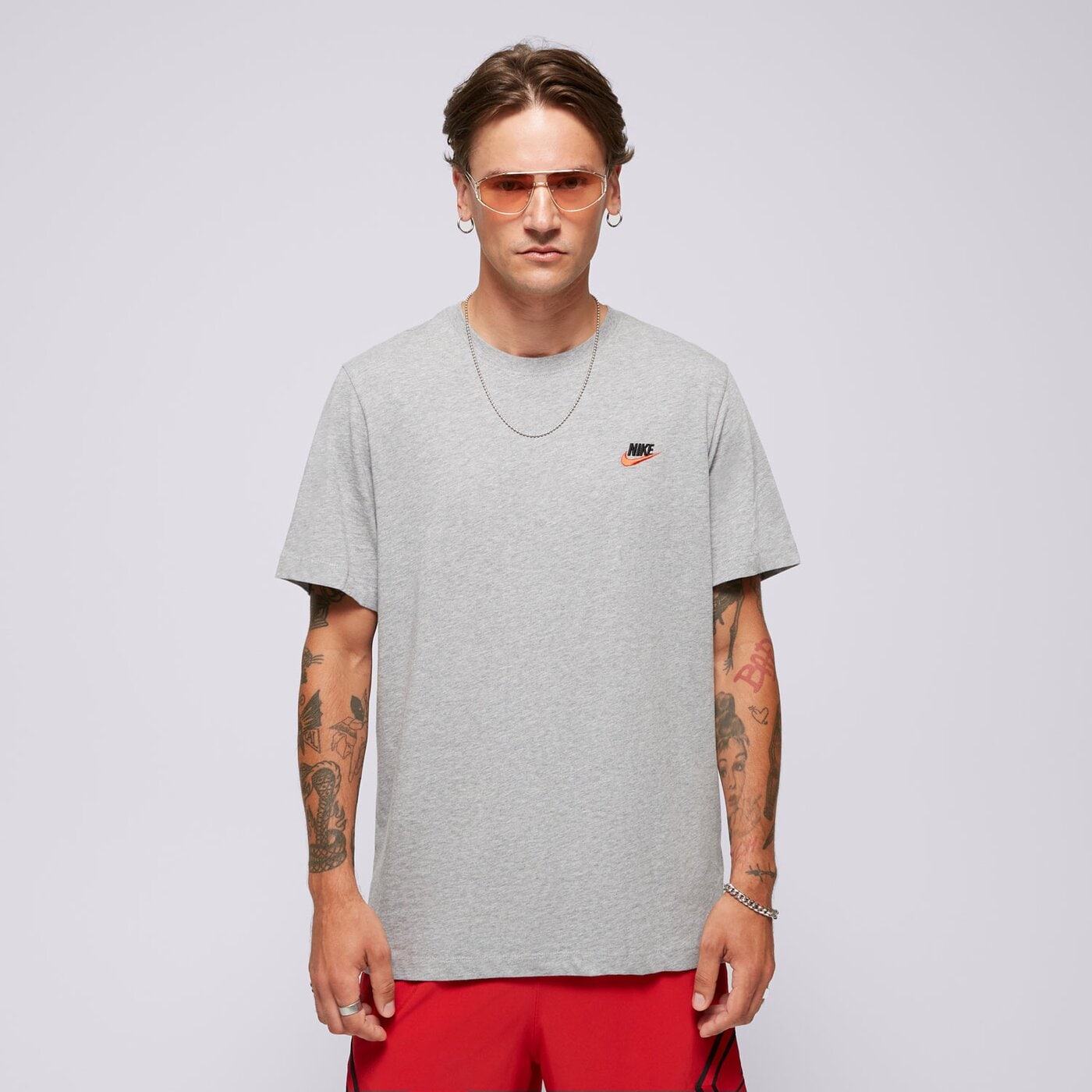 Мъжка тениска NIKE ТЕНИСКА M NSW CLUB DT TEE fd1184-063 цвят сив