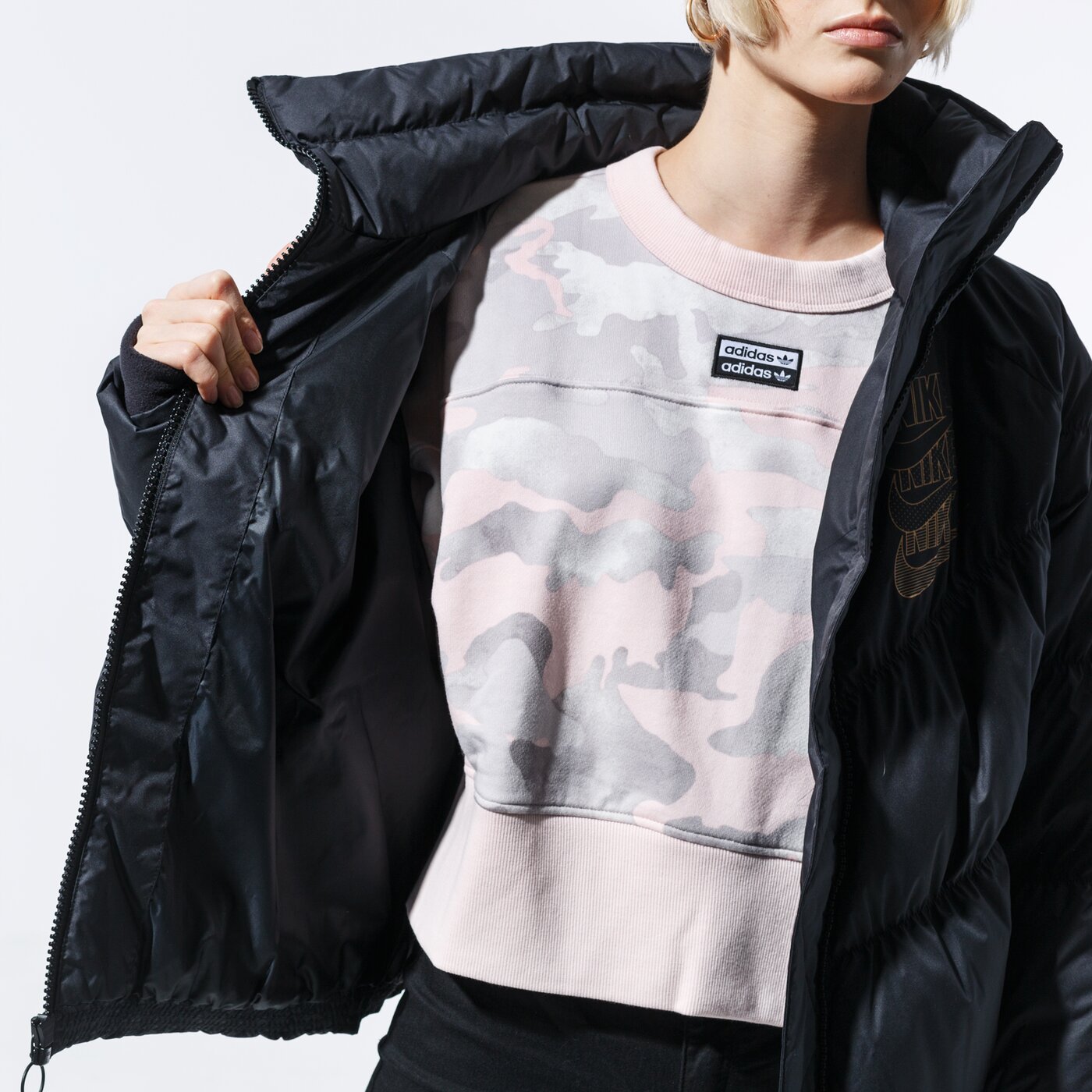 Дамско зимно яке NIKE ЯКЕ ПУХЕН W NSW DWN FILL JKT STMT SHINE ck3963-010 цвят черен