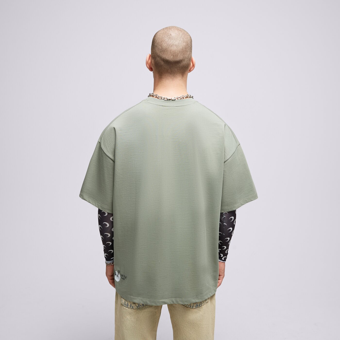 Мъжка тениска S.NOW JOB SIZEER ТЕНИСКА “BLANK PAGE” OLIVE si123tsu50003 цвят зелен