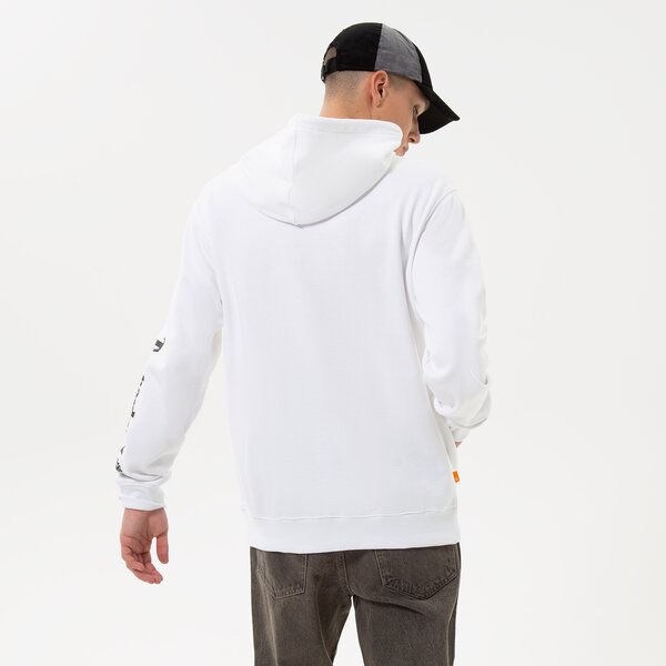 Мъжки суичър TIMBERLAND СУИТЧЪР С КАЧУЛКА STACK LOGO WHITE tb0a5zhn1001 цвят бял