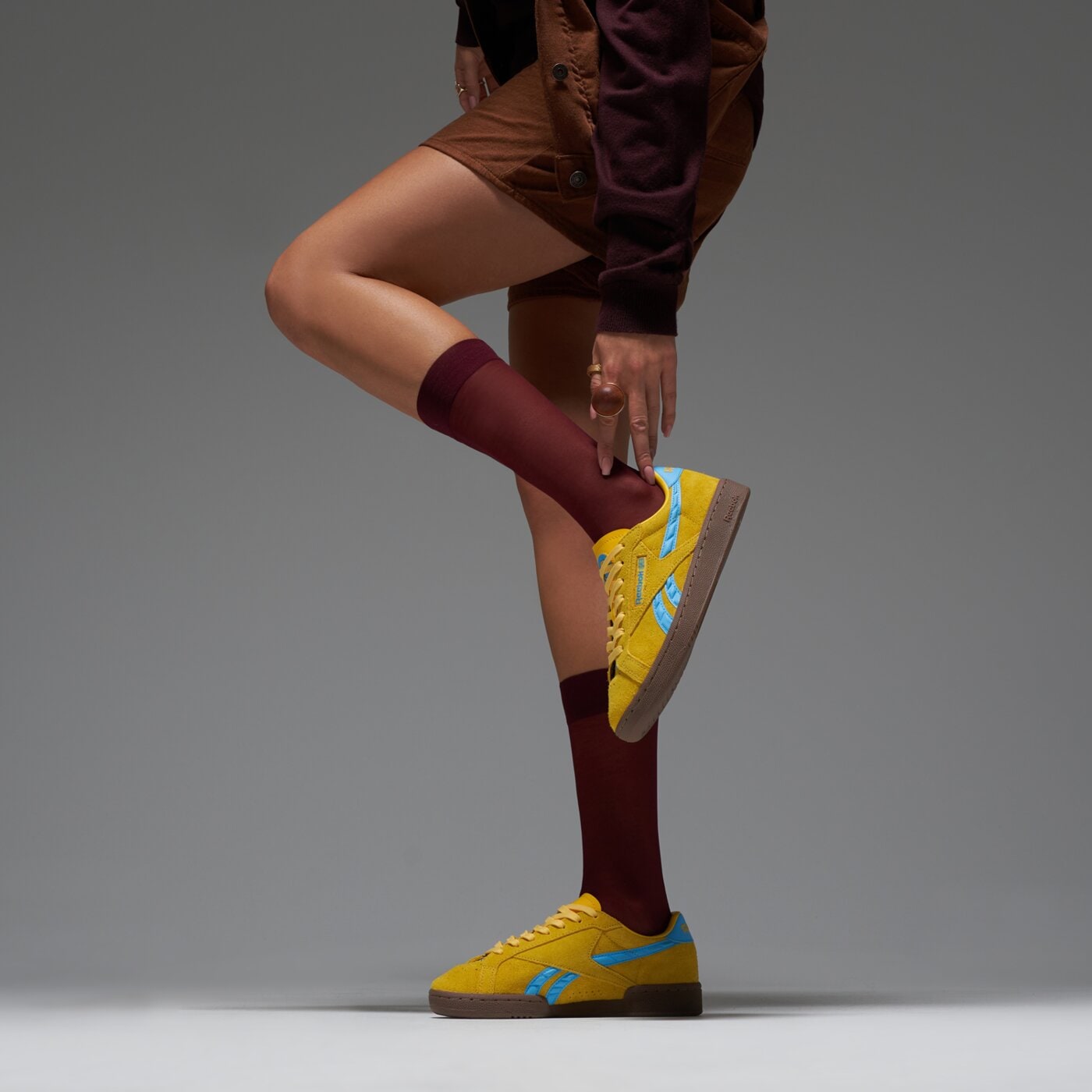 Дамски маратонки REEBOK CLUB C GROUNDS UK 100229525 цвят жълт