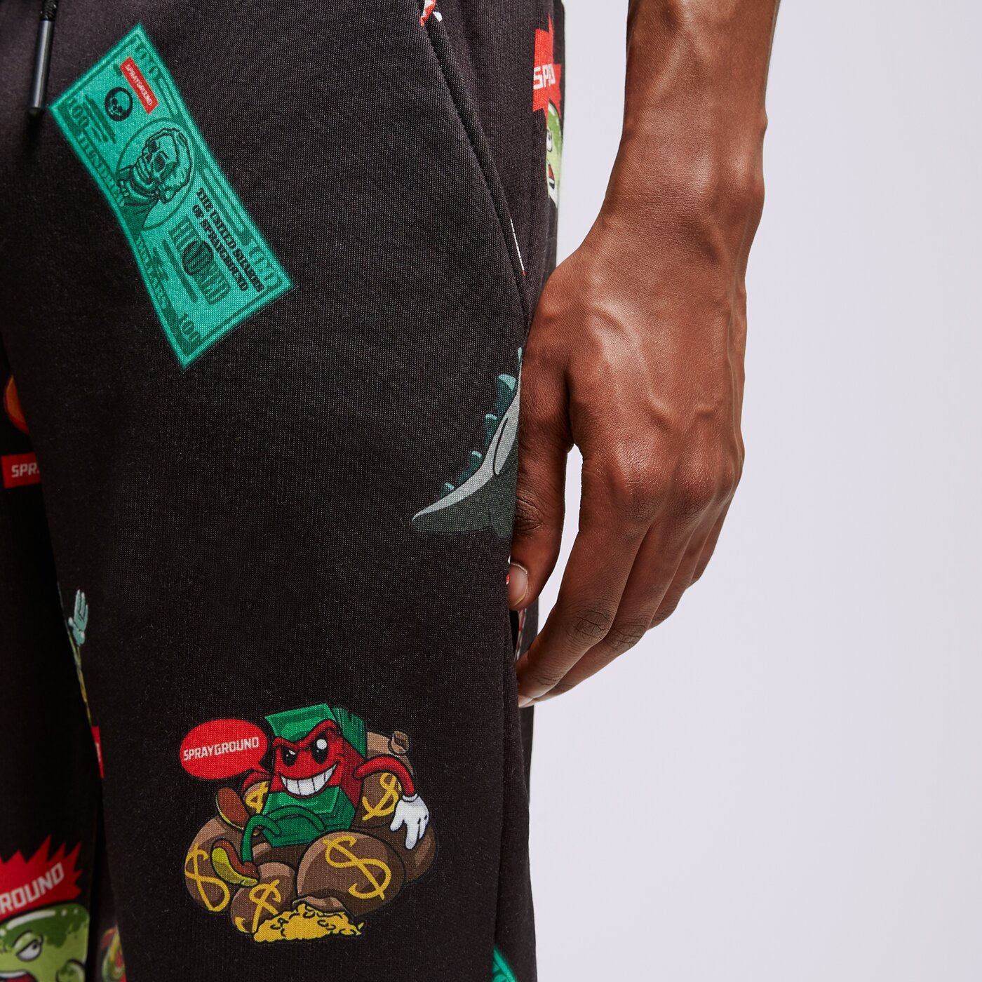 Мъжки панталони SPRAYGROUND ПАНТАЛОНИ SP110 sp110-black цвят черен