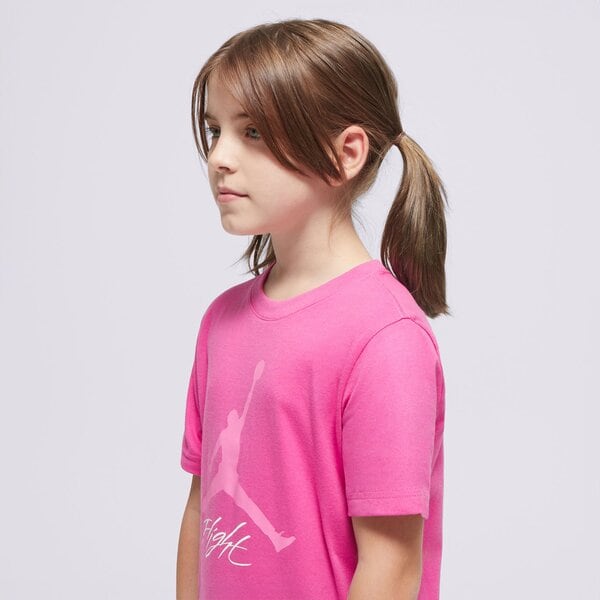 Детска тениска JORDAN ТЕНИСКА JDB BASELINE SS TEE GIRL 95d385-a2b цвят розов