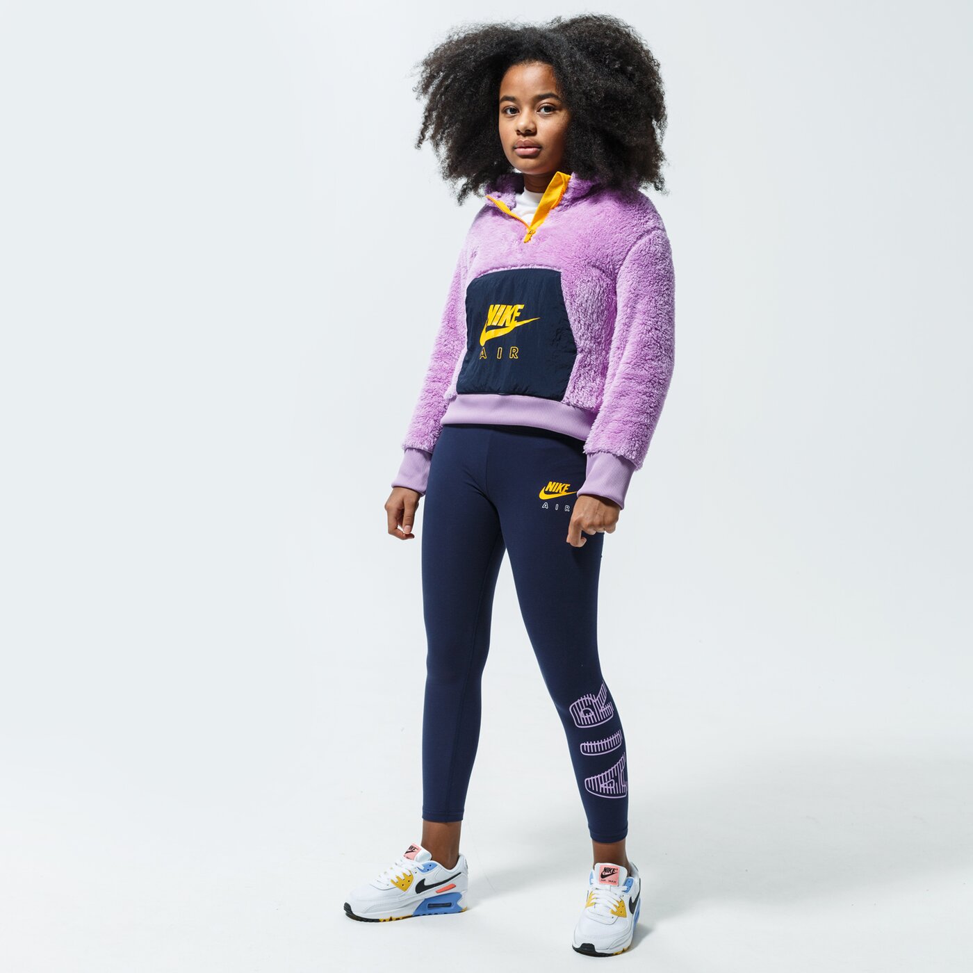 Детски суичър NIKE ПОЛАР AIR cu8550-589 цвят виолетов