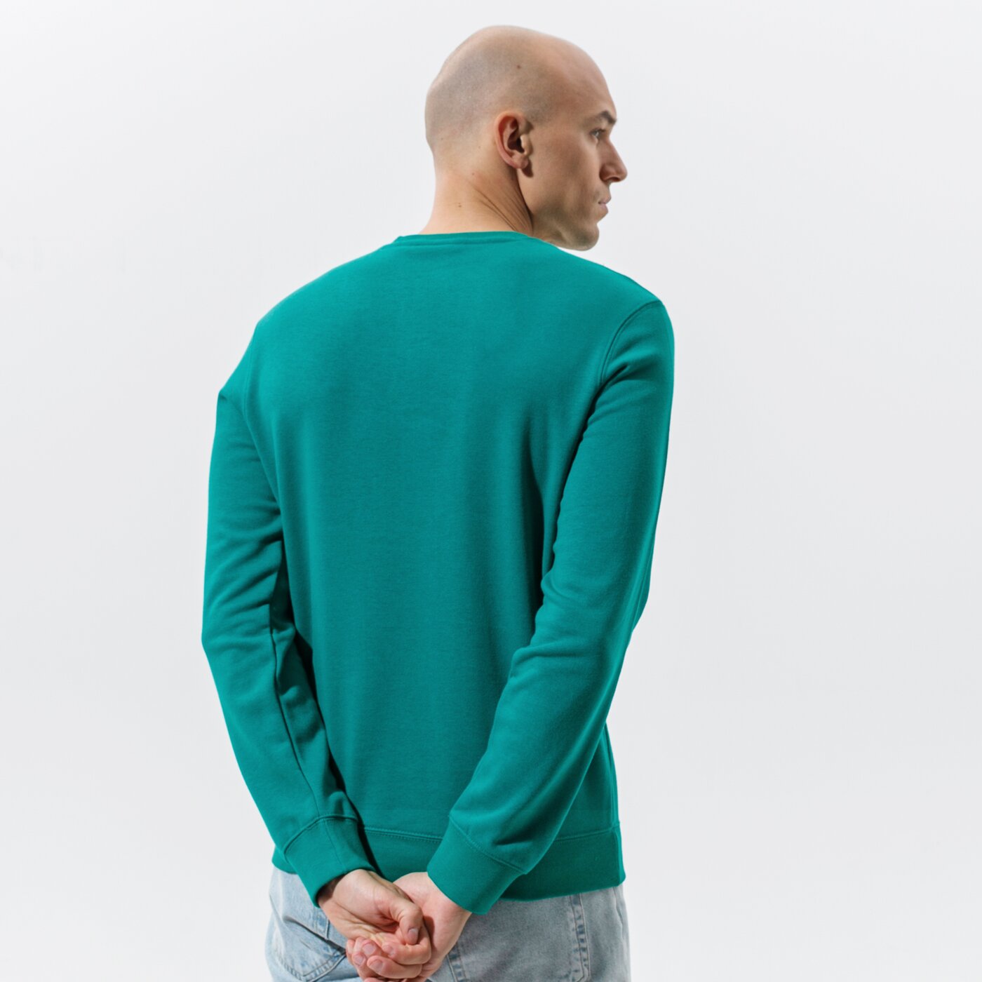 Мъжки суичър CHAMPION СУИТЧЪР CREWNECK SWEATSHIRT 214151gs040 цвят зелен