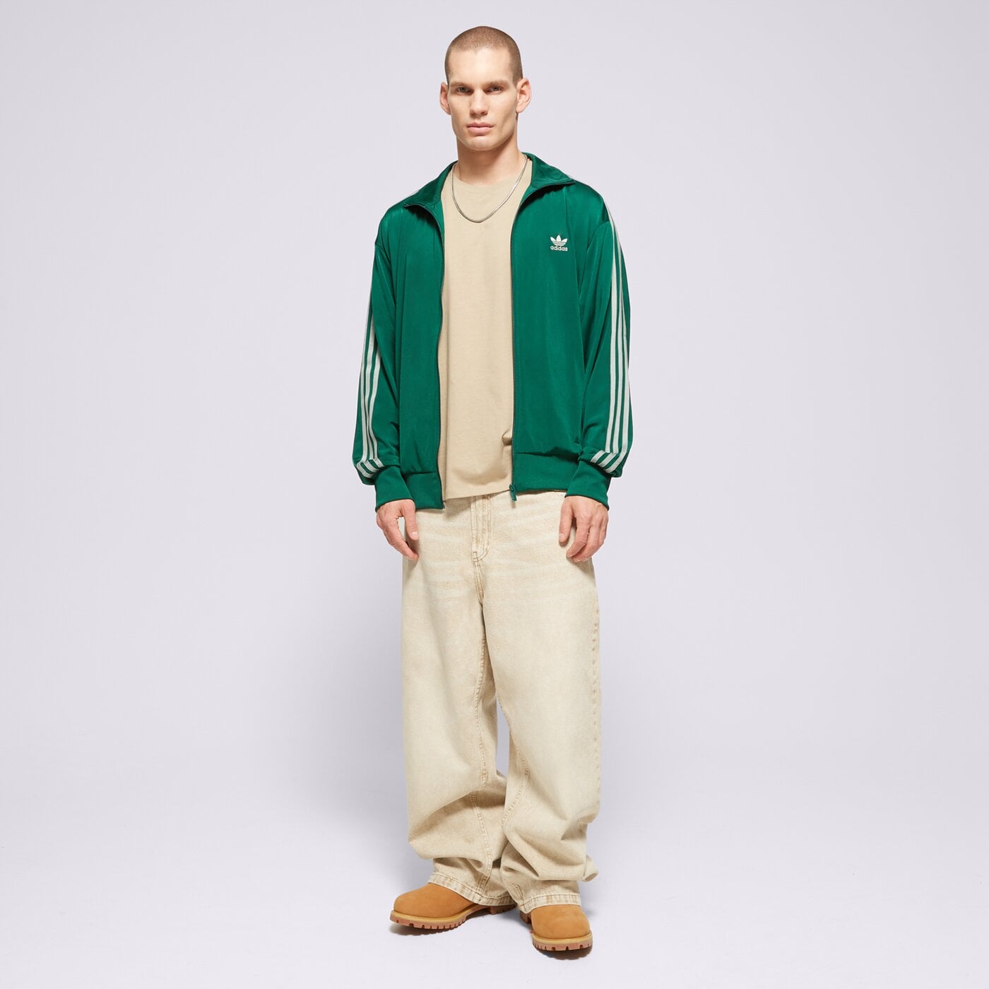 Мъжки суичър ADIDAS СУИТЧЪР СЪС ЗАКОПЧАВАНЕ FBIRD TT jp2543 цвят зелен