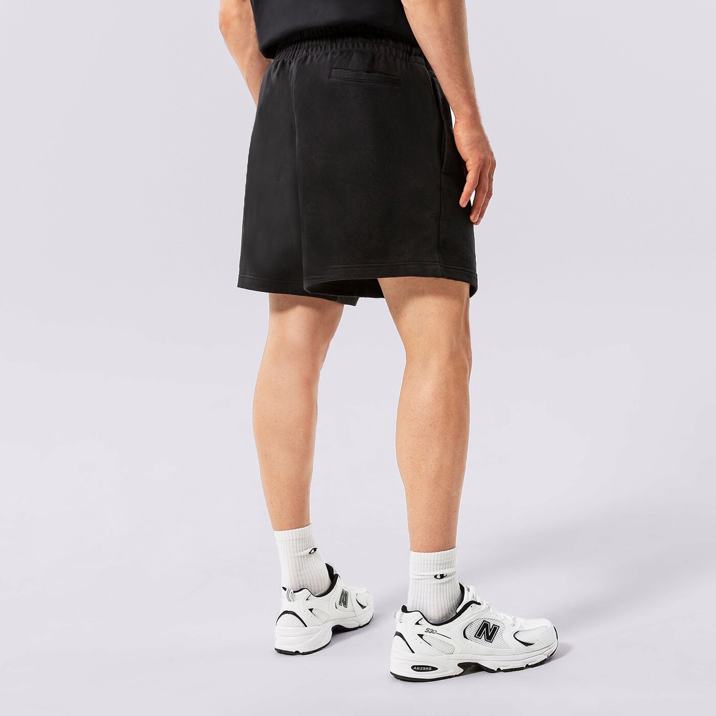 Мъжки къси панталони NEW BALANCE ШОРТИ NB ESSENTIALS UNI-SSENTIALS FLEECE SHORT us21500bk цвят черен