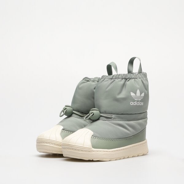 Детски зимни обувки ADIDAS SUPERSTAR 360 BOOT I ig5077 цвят зелен