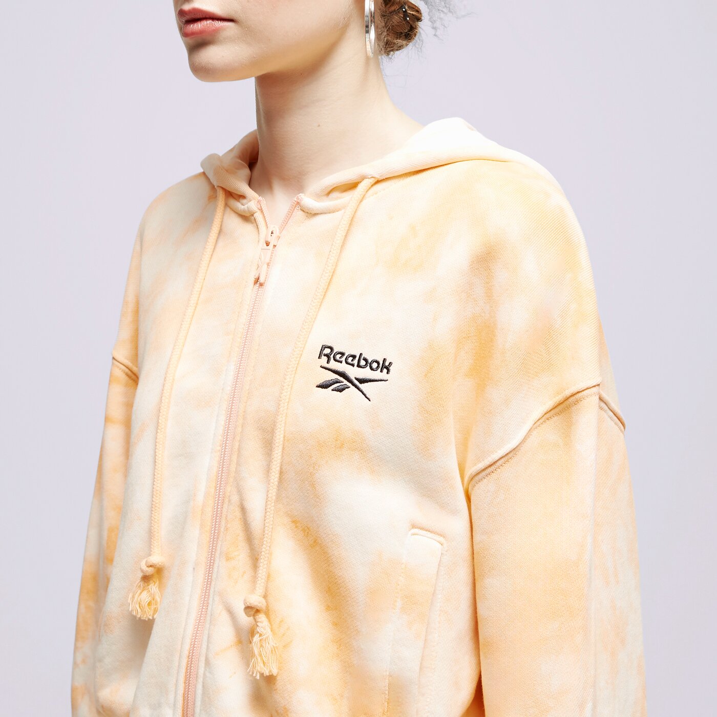 Дамски суичър REEBOK СУИТЧЪР С КАЧУЛКА GV1823 gv1823 цвят оранжев