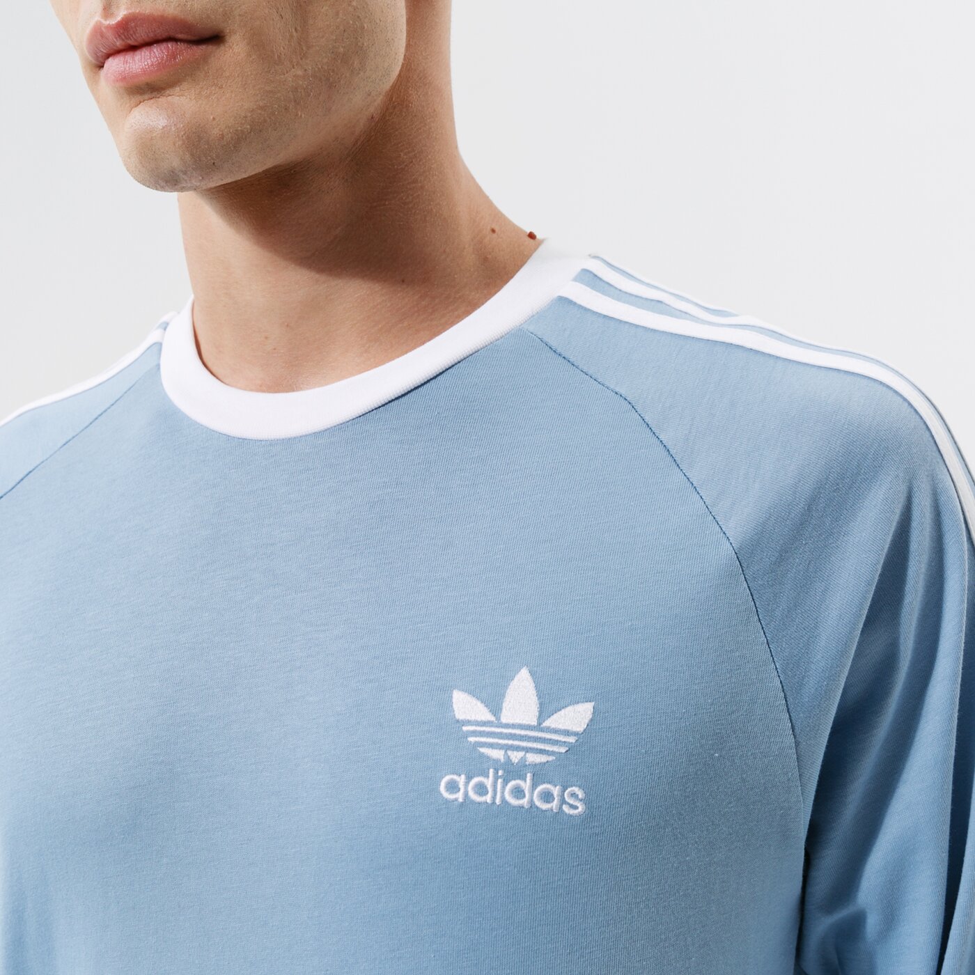 Мъжка тениска ADIDAS ТЕНИСКА 3-STRIPES LS T h37777 цвят син