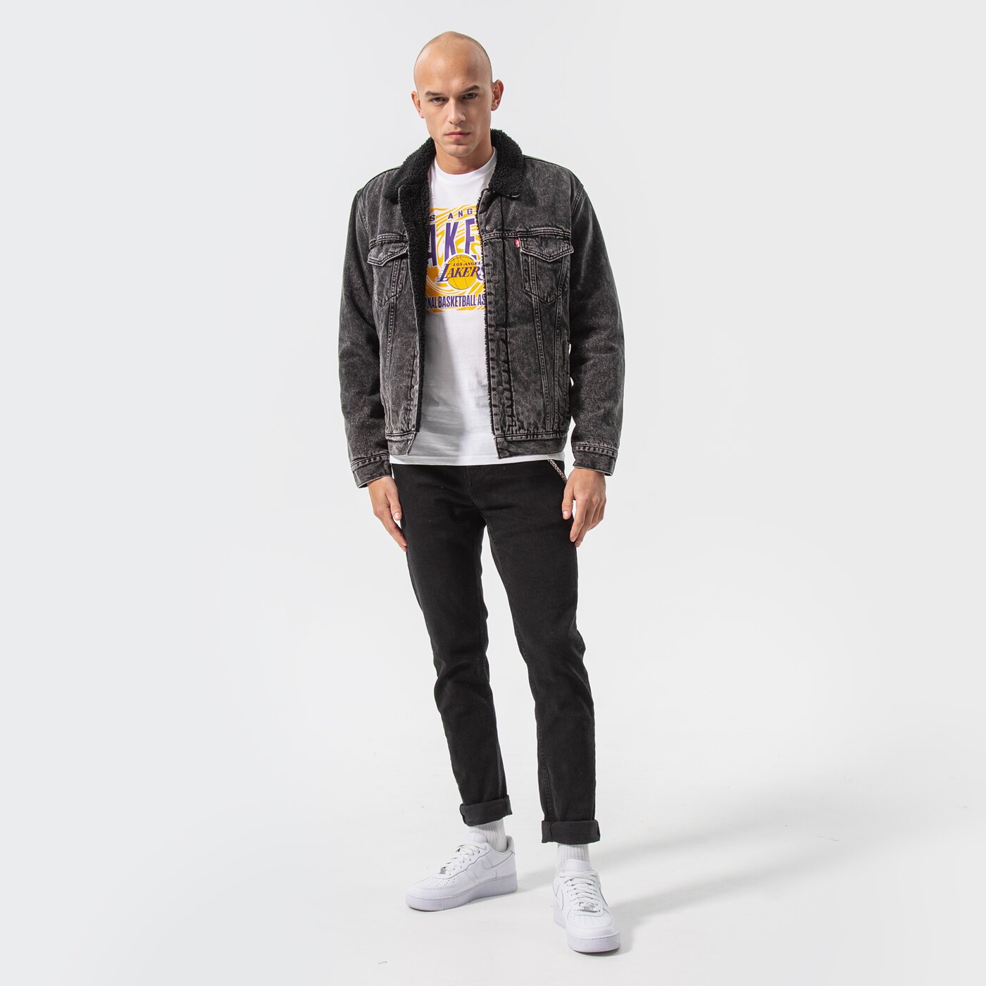 Мъжка тениска NEW ERA ТЕНИСКА TEE LAKERS WHT 13051080 цвят бял