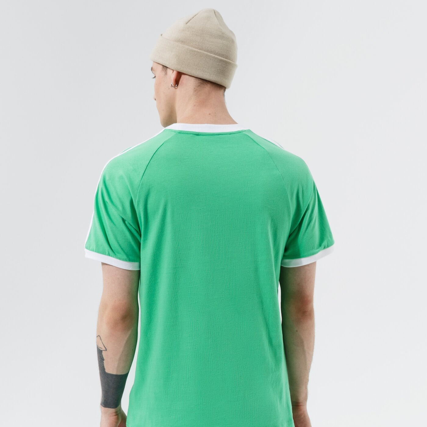 Мъжка тениска ADIDAS ТЕНИСКА 3-STRIPES TEE h37758 цвят зелен