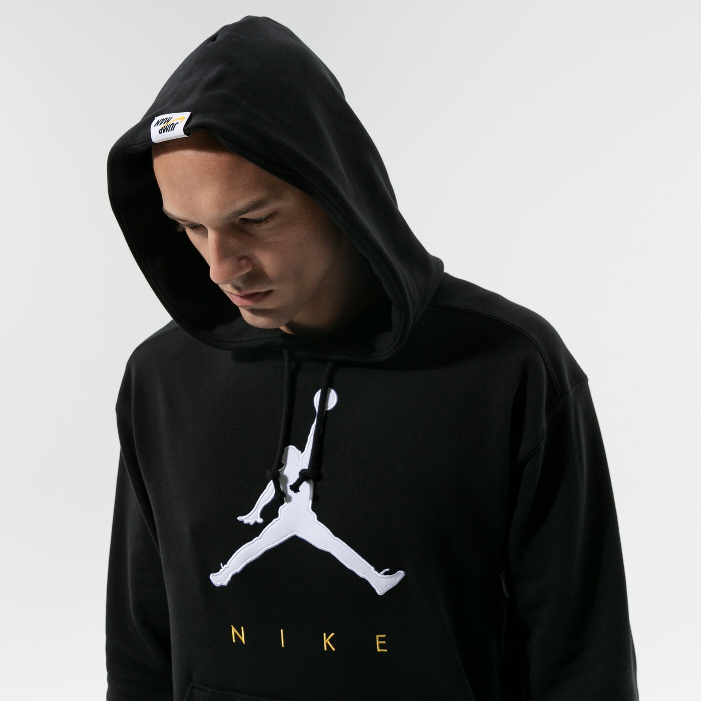 Мъжки суичър JORDAN СУИТЧЪР С КАЧУЛКА M J JMPMN FLC PO HOODIE da7192-010 цвят черен