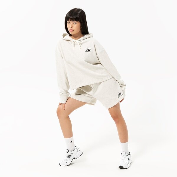 Мъжки къси панталони NEW BALANCE ШОРТИ NB ESSENTIALS UNI-SSENTIALS FLEECE SHORT us21500sah цвят сив