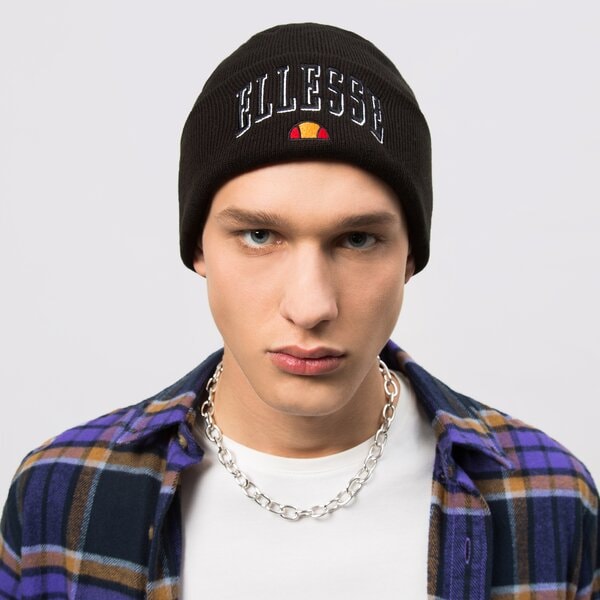 Дамска зимна шапка ELLESSE ШАПКА PARSONS BEANIE BLK sapa2620011 цвят черен