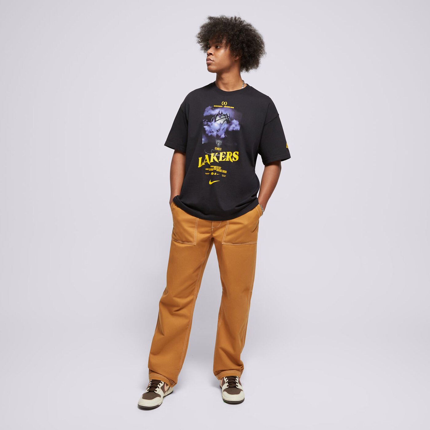 Мъжка тениска NIKE ТЕНИСКА LAL M NK CTS OGC HAL SS TEE hj2685-010 цвят черен