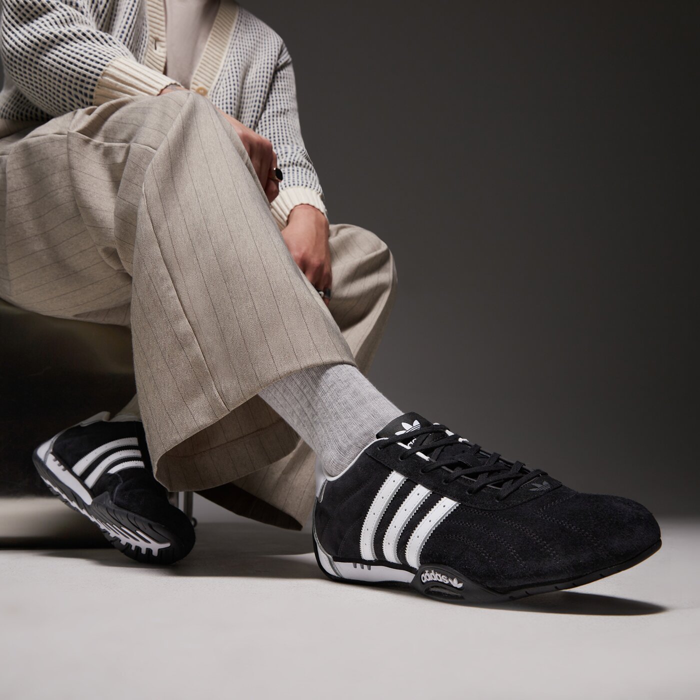 Мъжки маратонки ADIDAS ADIRACER LO jp7009 цвят черен