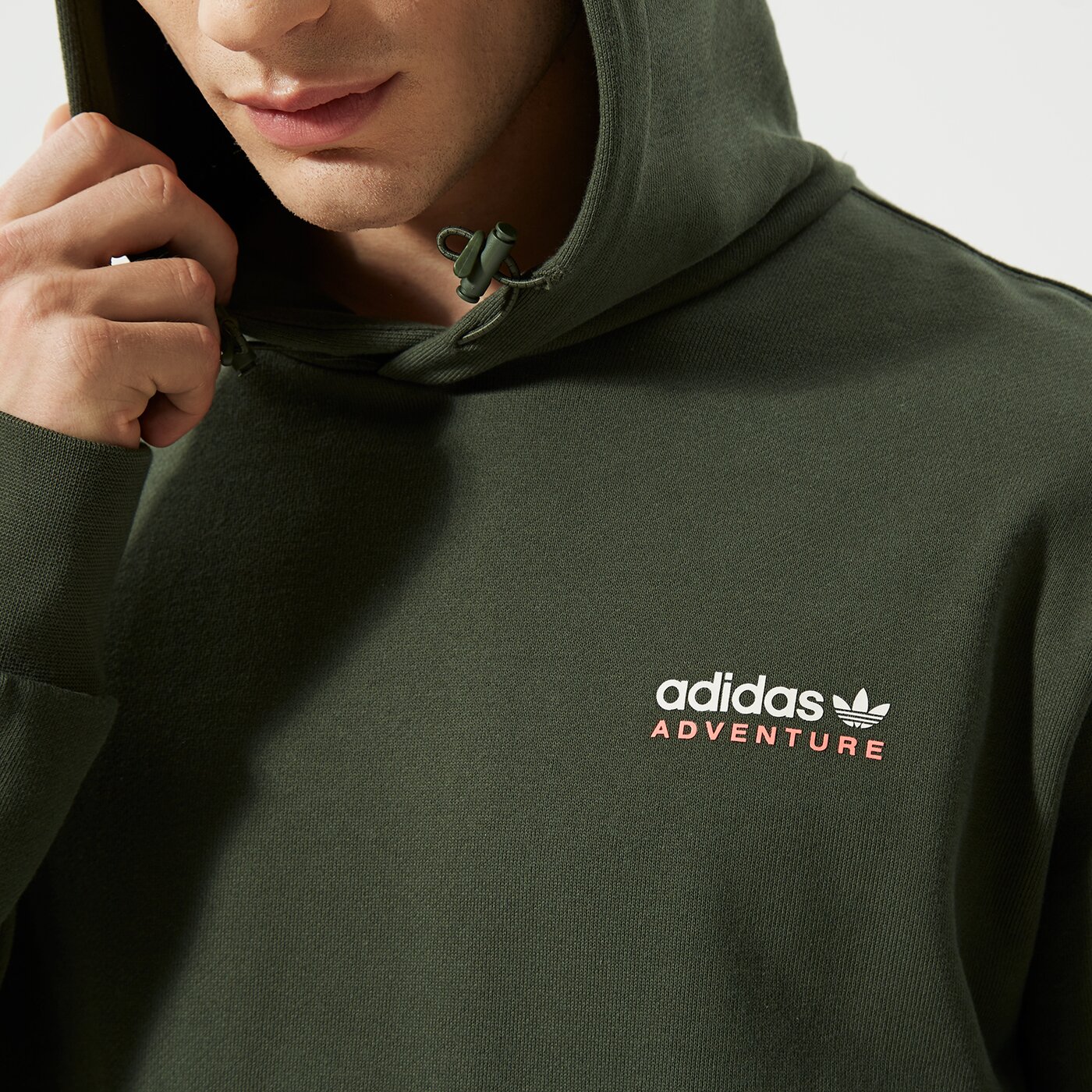 Мъжки суичър ADIDAS СУИТЧЪР С КАЧУЛКА ADV ST HOODY hf4766 цвят зелен