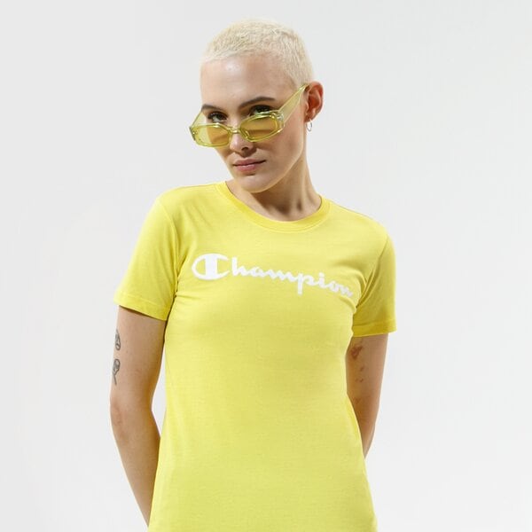Дамска тениска CHAMPION ТЕНИСКА CREWNECK ТЕНИСКА 114780ys021 цвят жълт