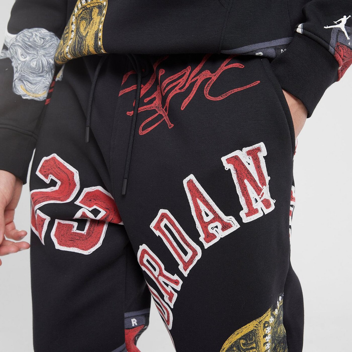 Мъжки панталони JORDAN ПАНТАЛОНИ M J ESS AOP FLC PANT fn4547-010 цвят многоцветен